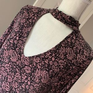 Express Mini Open Neck Skater Dress